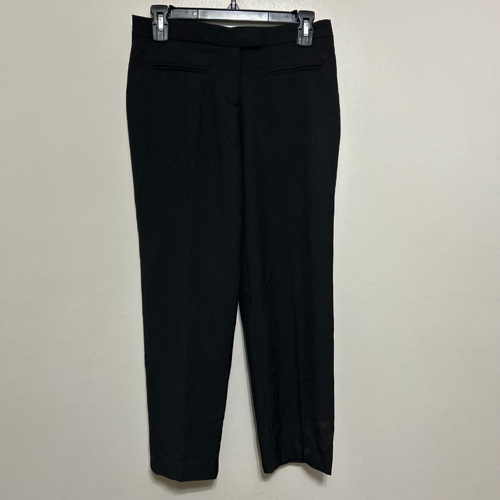 Ruby Rd Women's Dress Pants 4P Black New Petite Straight Leg Career Trousers